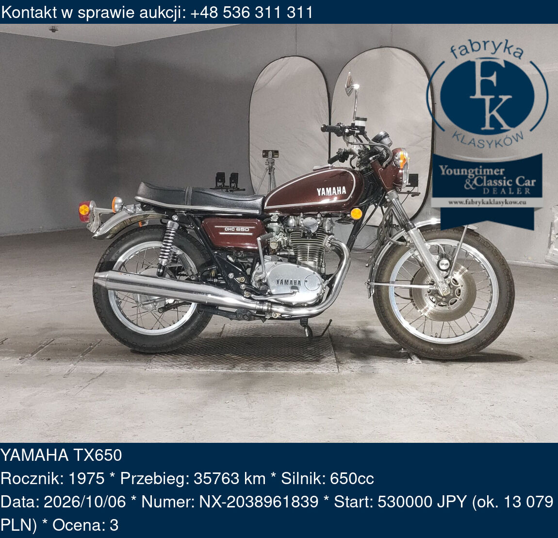 YAMAHA TX650 1975 - zdjęcie 2