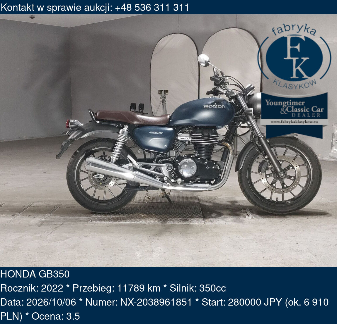 HONDA GB350 2022 - zdjęcie 2