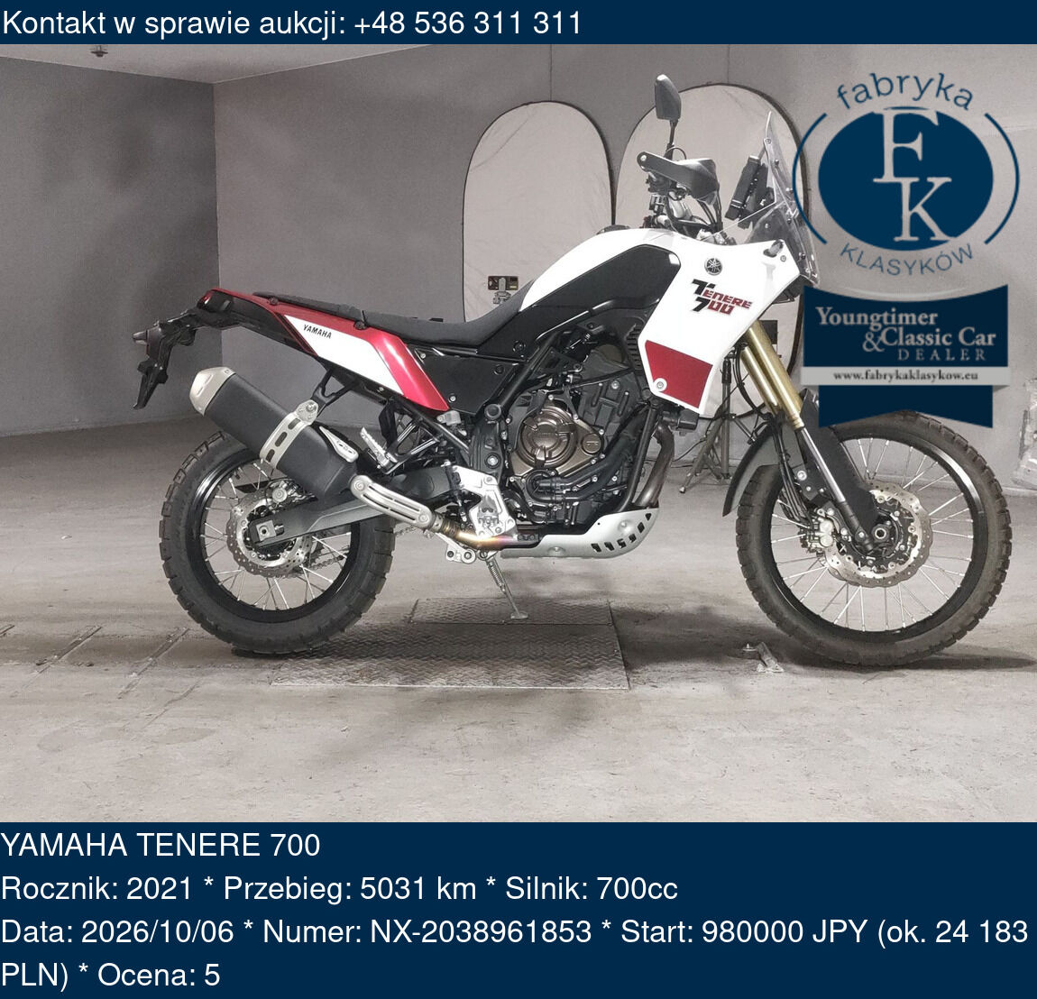 YAMAHA TENERE 700 2021 - zdjęcie 2