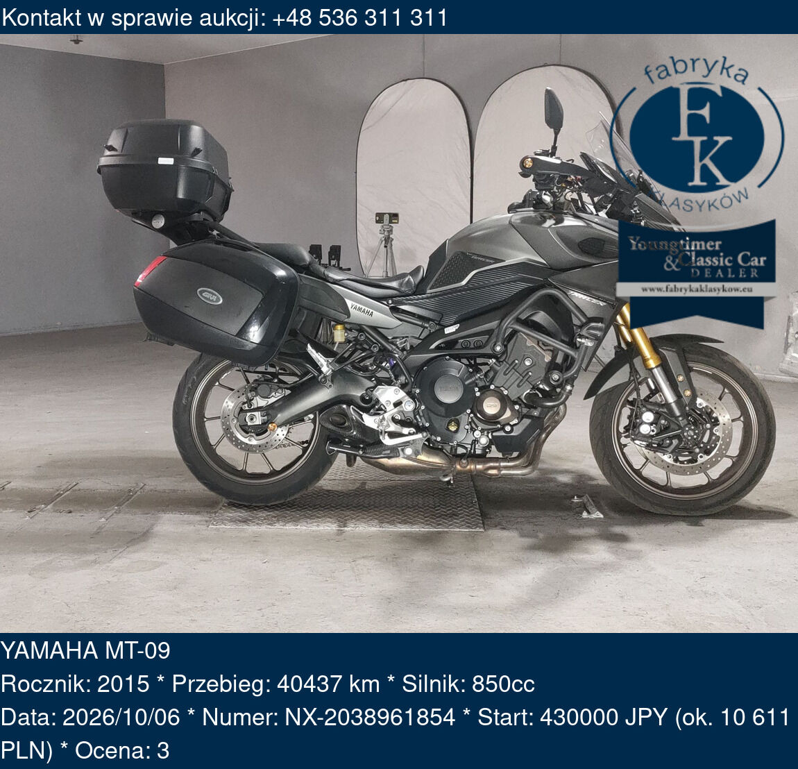 YAMAHA MT-09 2015 - zdjęcie 2