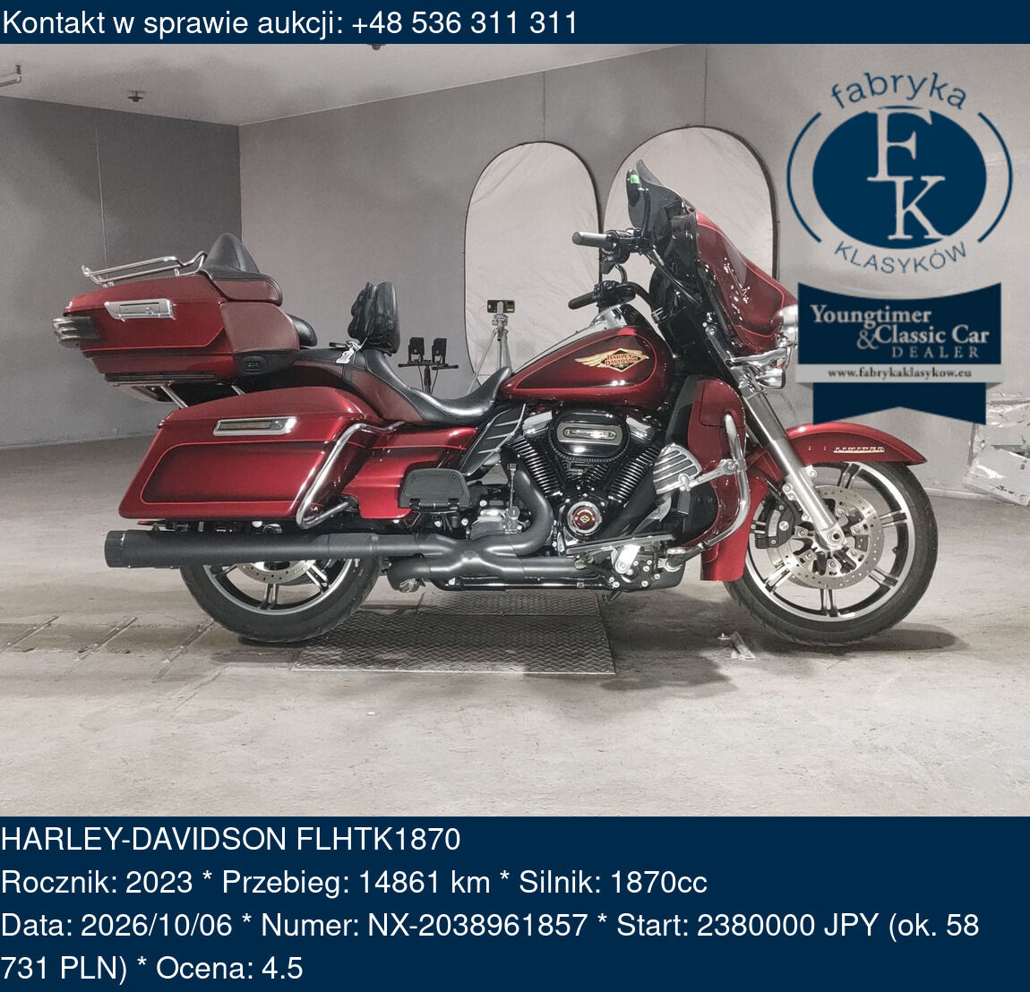 HARLEY-DAVIDSON FLHTK1870 2023 - zdjęcie 2
