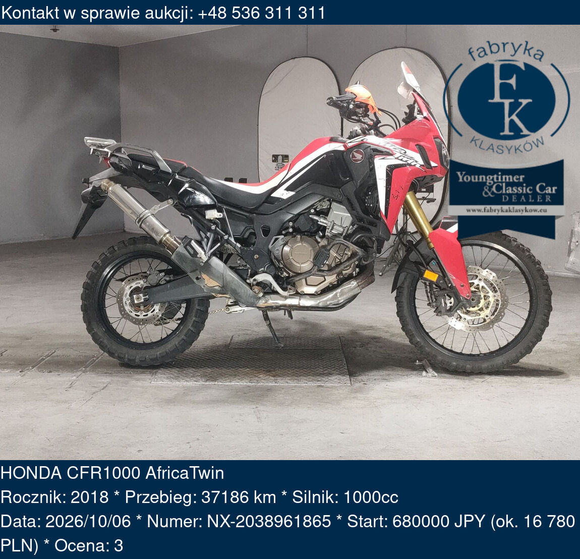 HONDA CFR1000 AfricaTwin 2018 - zdjęcie 2
