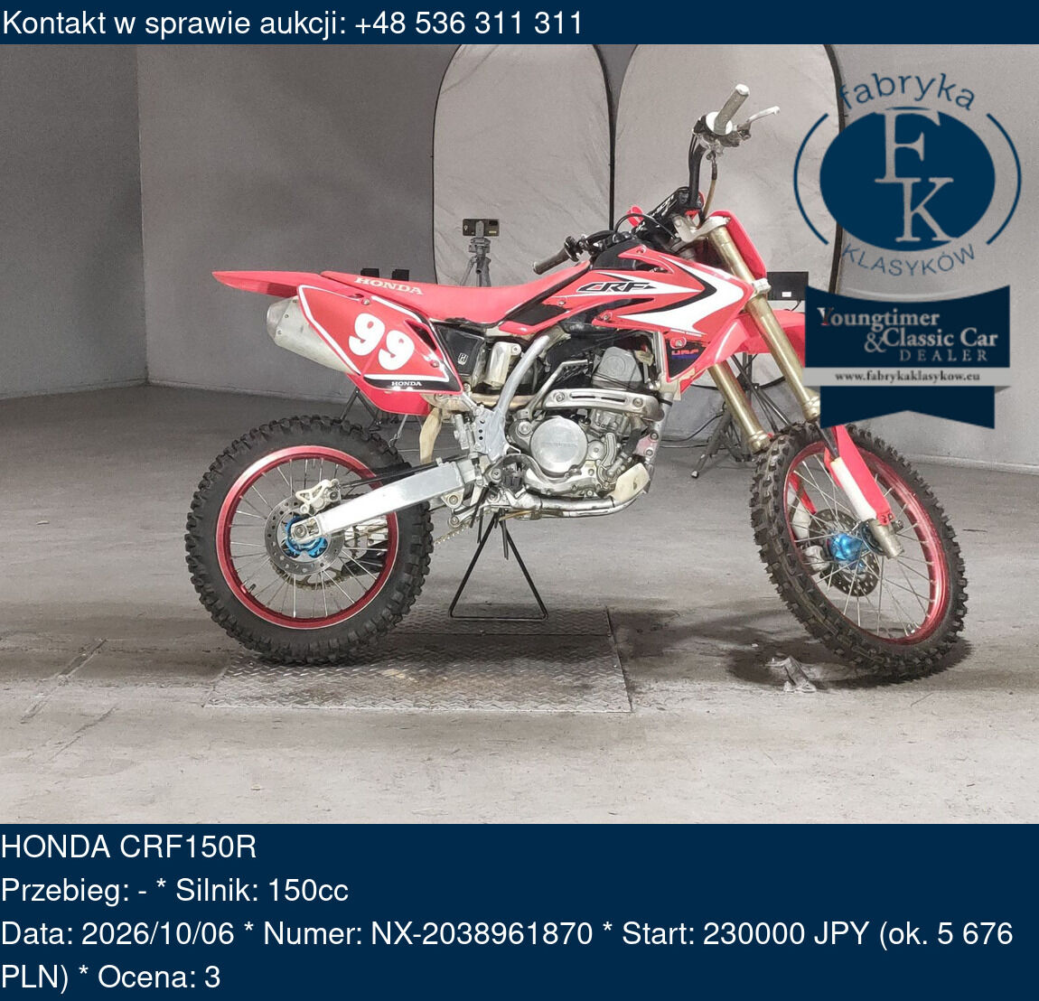 HONDA CRF150R  - zdjęcie 2