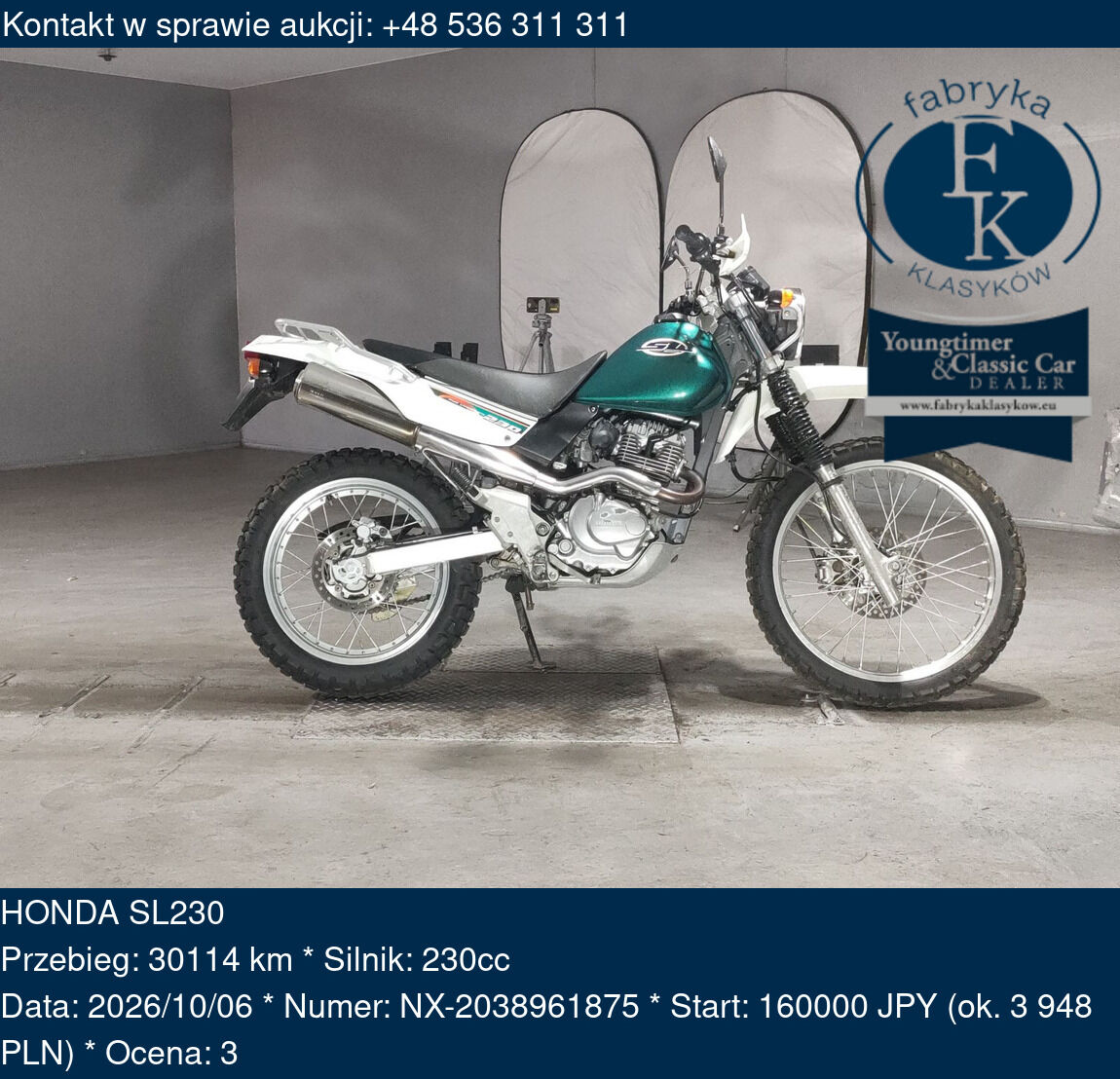 HONDA SL230  - zdjęcie 2