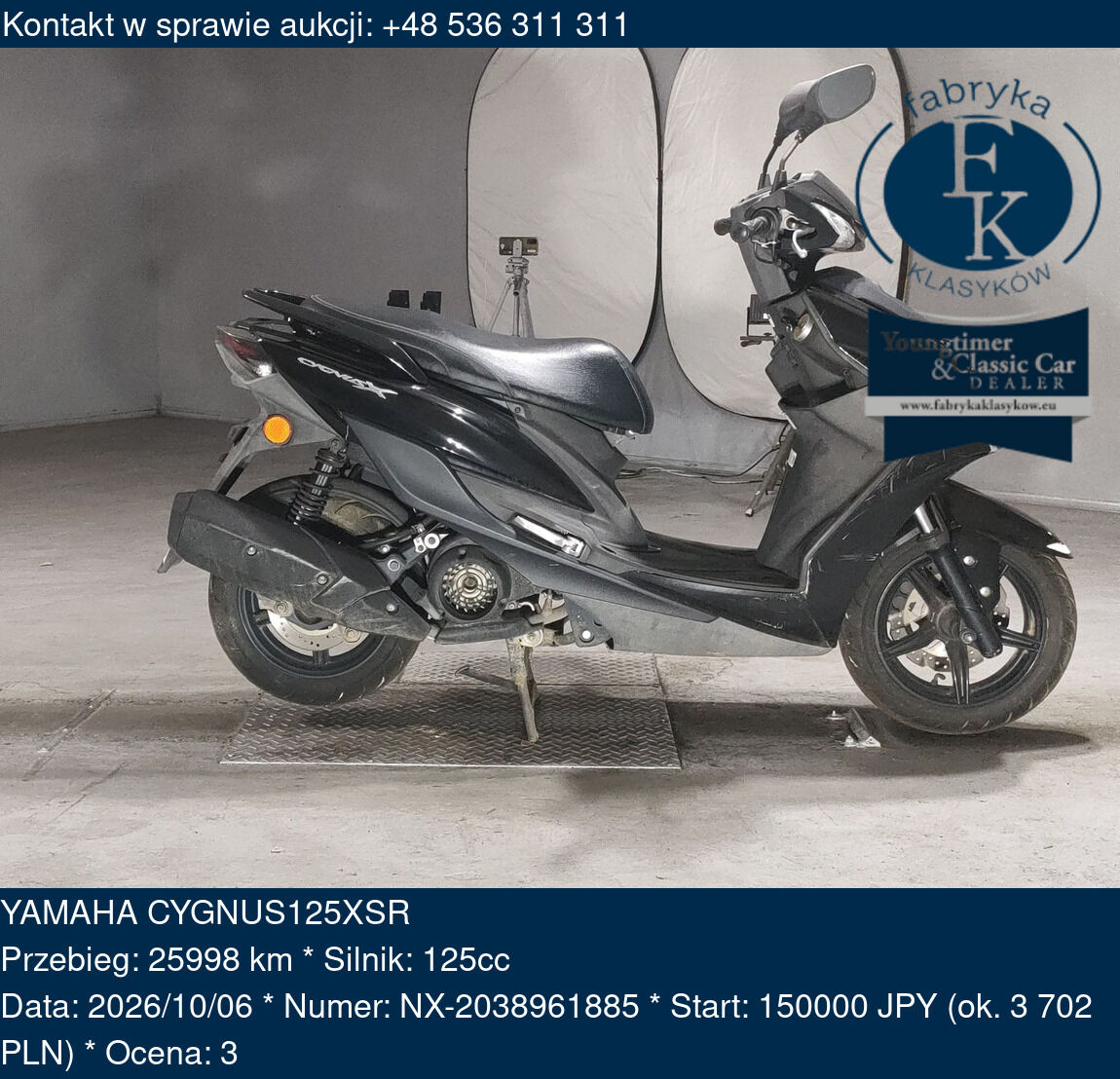 YAMAHA CYGNUS125XSR  - zdjęcie 2