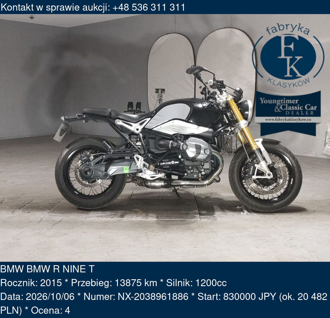 BMW BMW R NINE T 2015 - zdjęcie 2