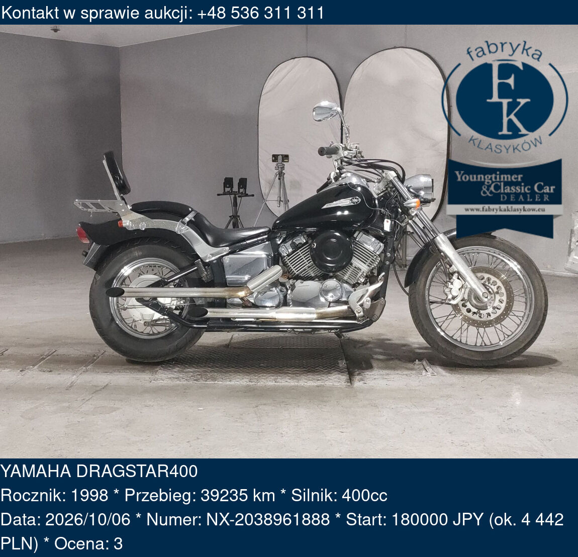 YAMAHA DRAGSTAR400 1998 - zdjęcie 2