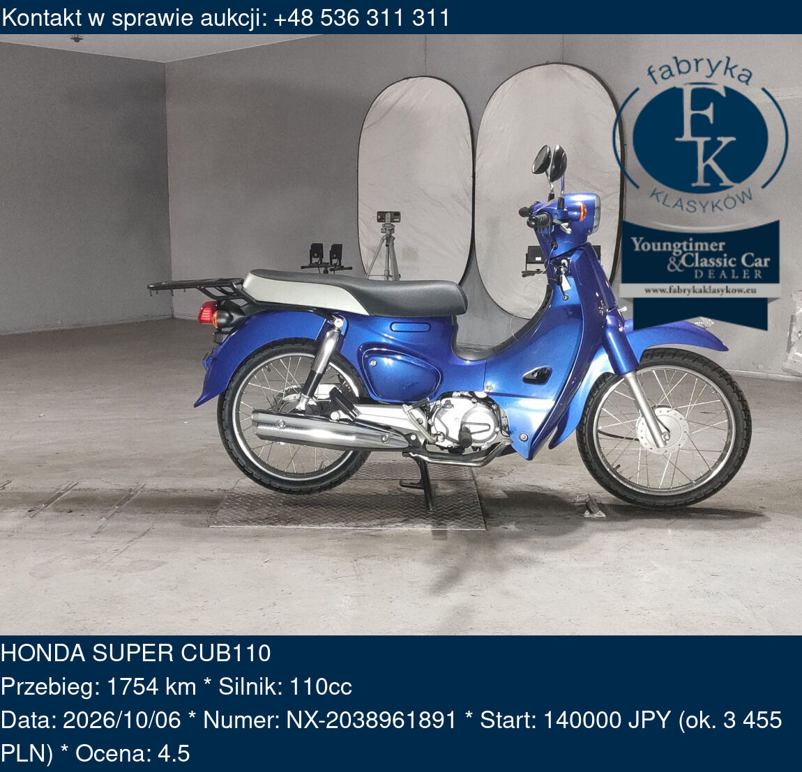HONDA SUPER CUB110  - zdjęcie 2