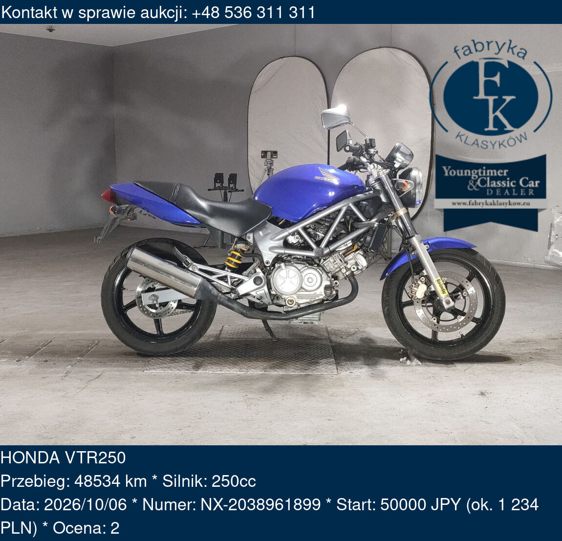 HONDA VTR250  - zdjęcie 2