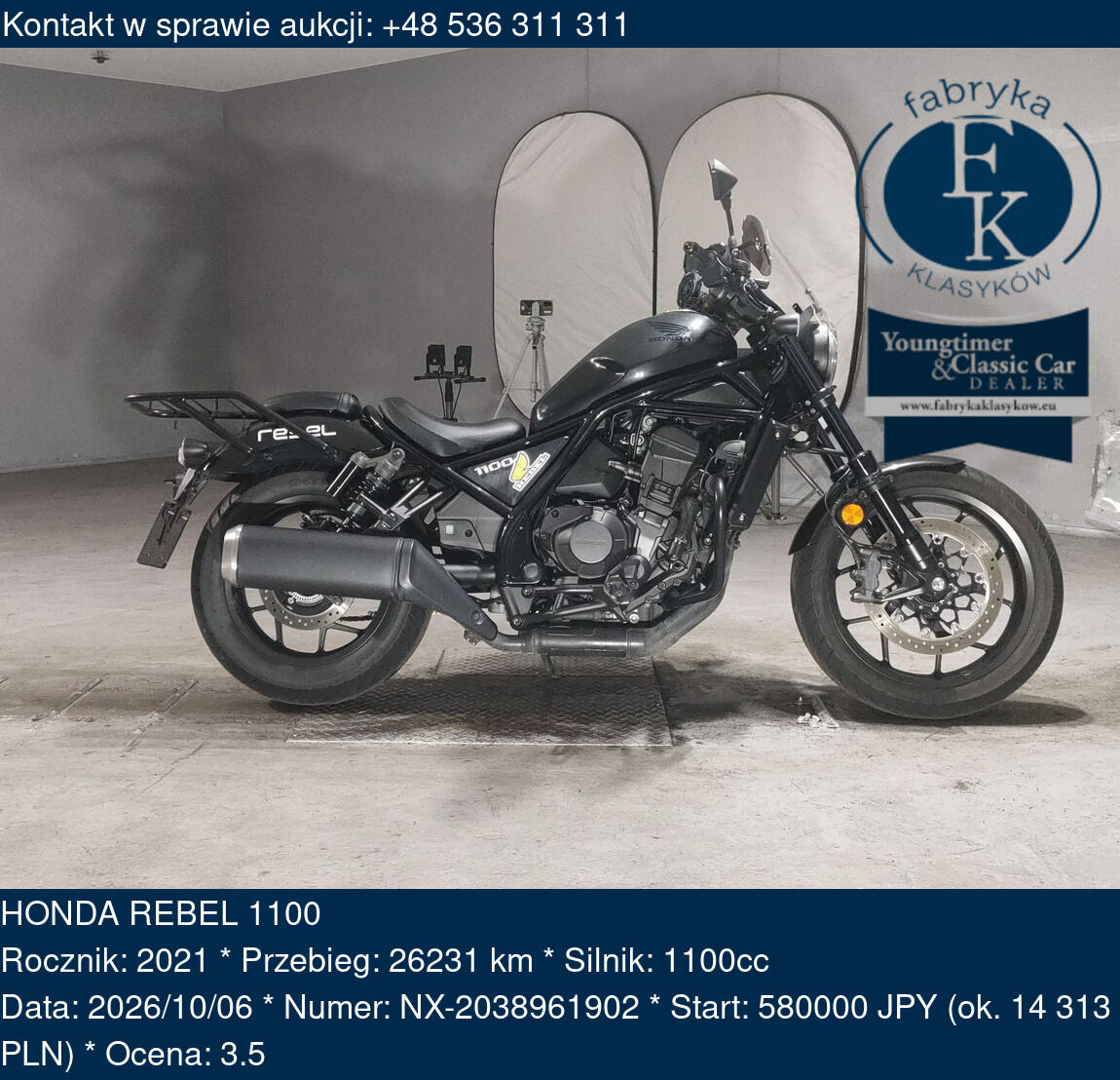 HONDA REBEL 1100 2021 - zdjęcie 2