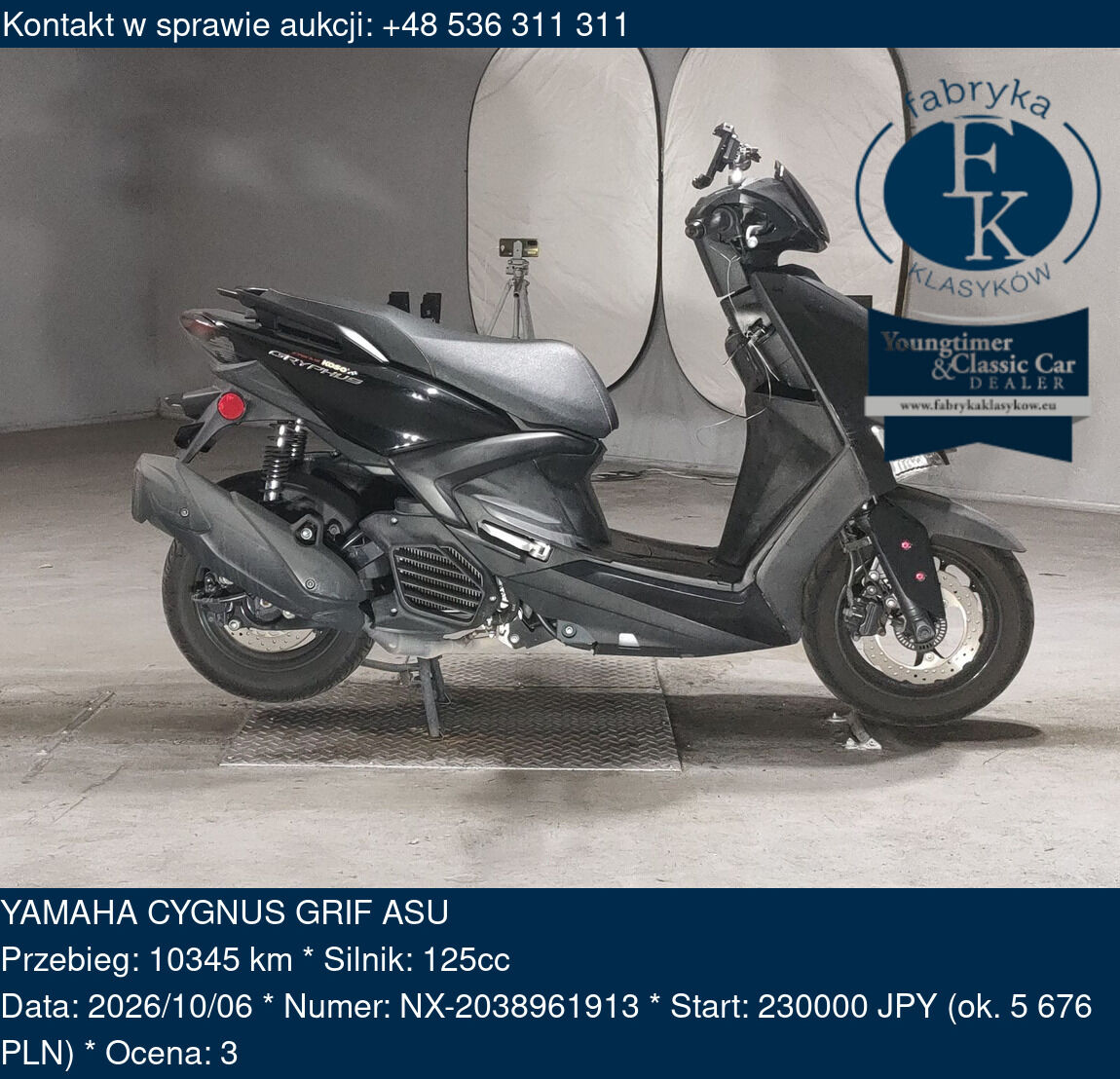 YAMAHA CYGNUS GRIF ASU  - zdjęcie 2