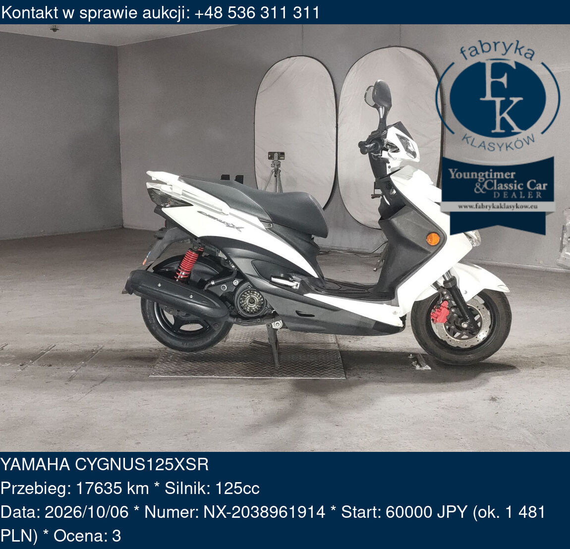 YAMAHA CYGNUS125XSR  - zdjęcie 2