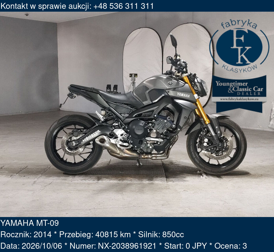 YAMAHA MT-09 2014 - zdjęcie 2