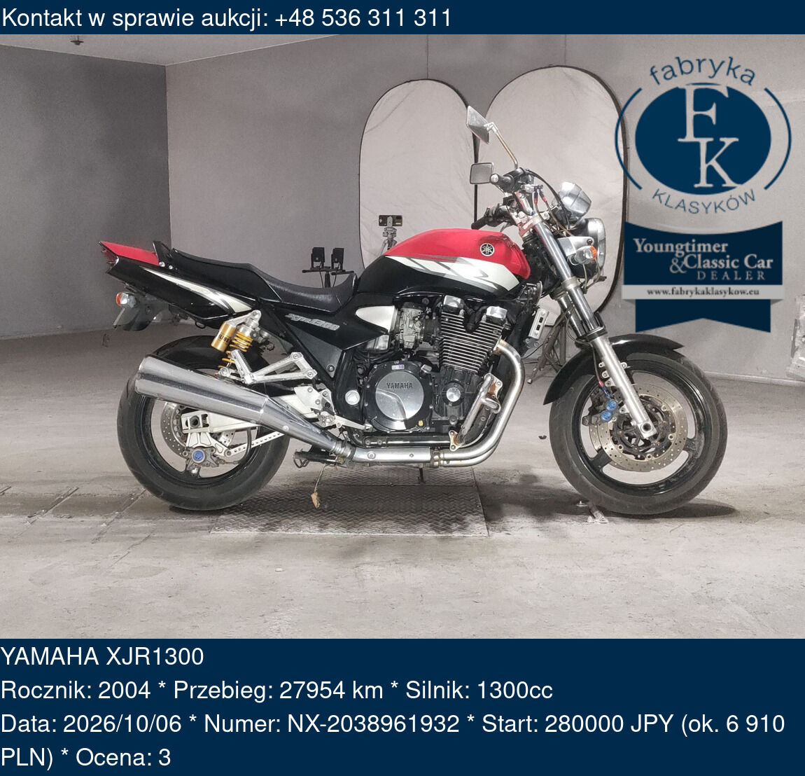 YAMAHA XJR1300 2004 - zdjęcie 2