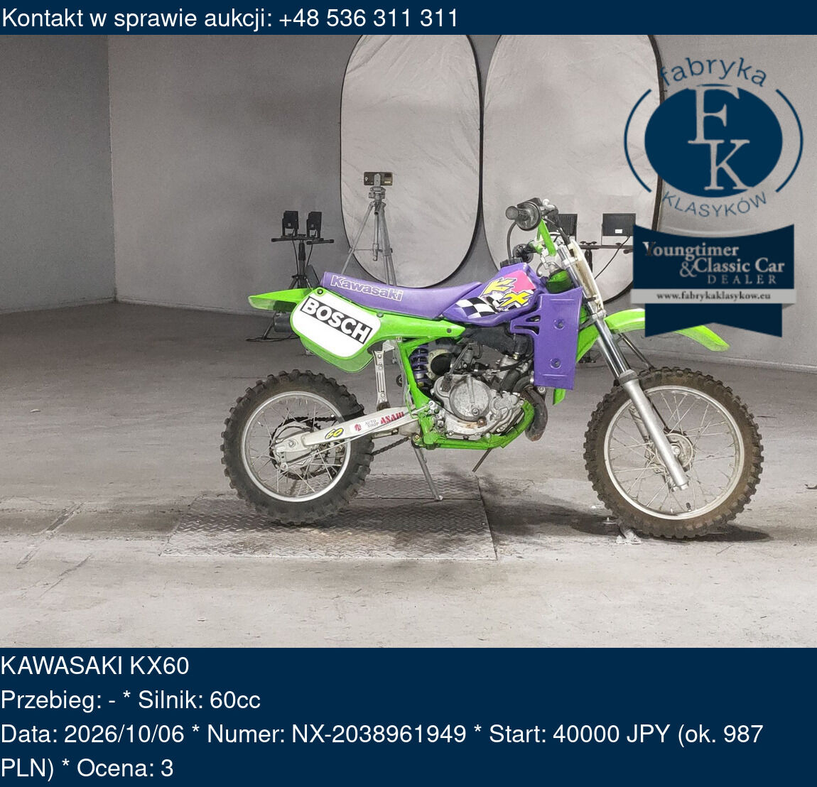 KAWASAKI KX60 - zdjęcie 2