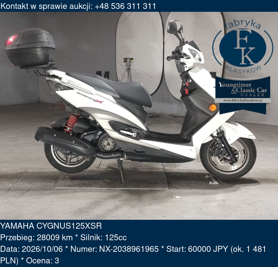YAMAHA CYGNUS125XSR  - zdjęcie 2