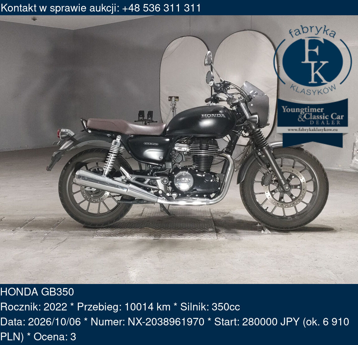 HONDA GB350 2022 - zdjęcie 2