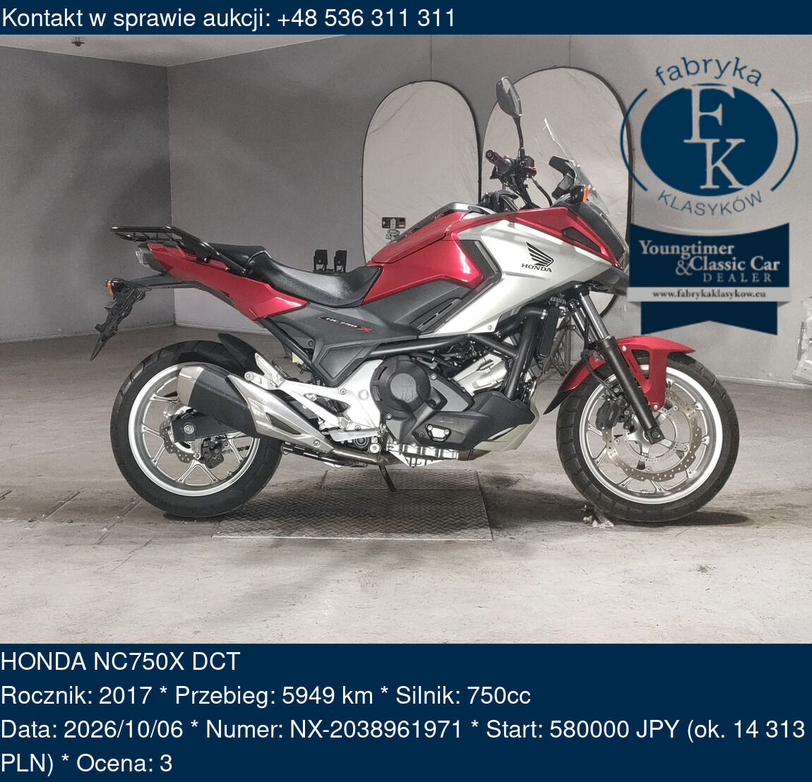 HONDA NC750X DCT 2017 - zdjęcie 2