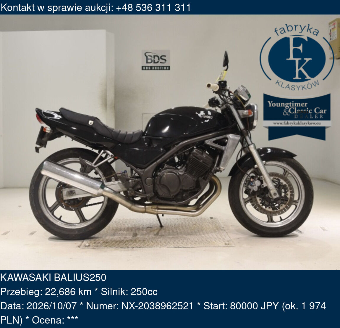 KAWASAKI BALIUS250  - zdjęcie 2
