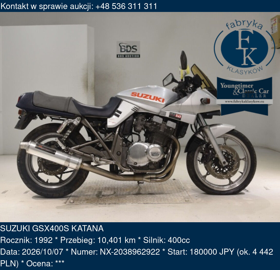 SUZUKI GSX400S KATANA 1992 - zdjęcie 2