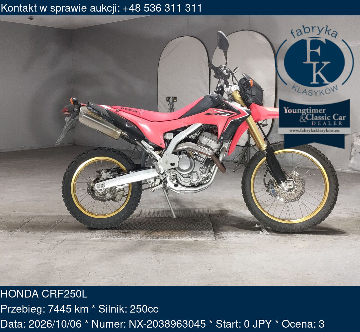 HONDA CRF250L  - zdjęcie 2