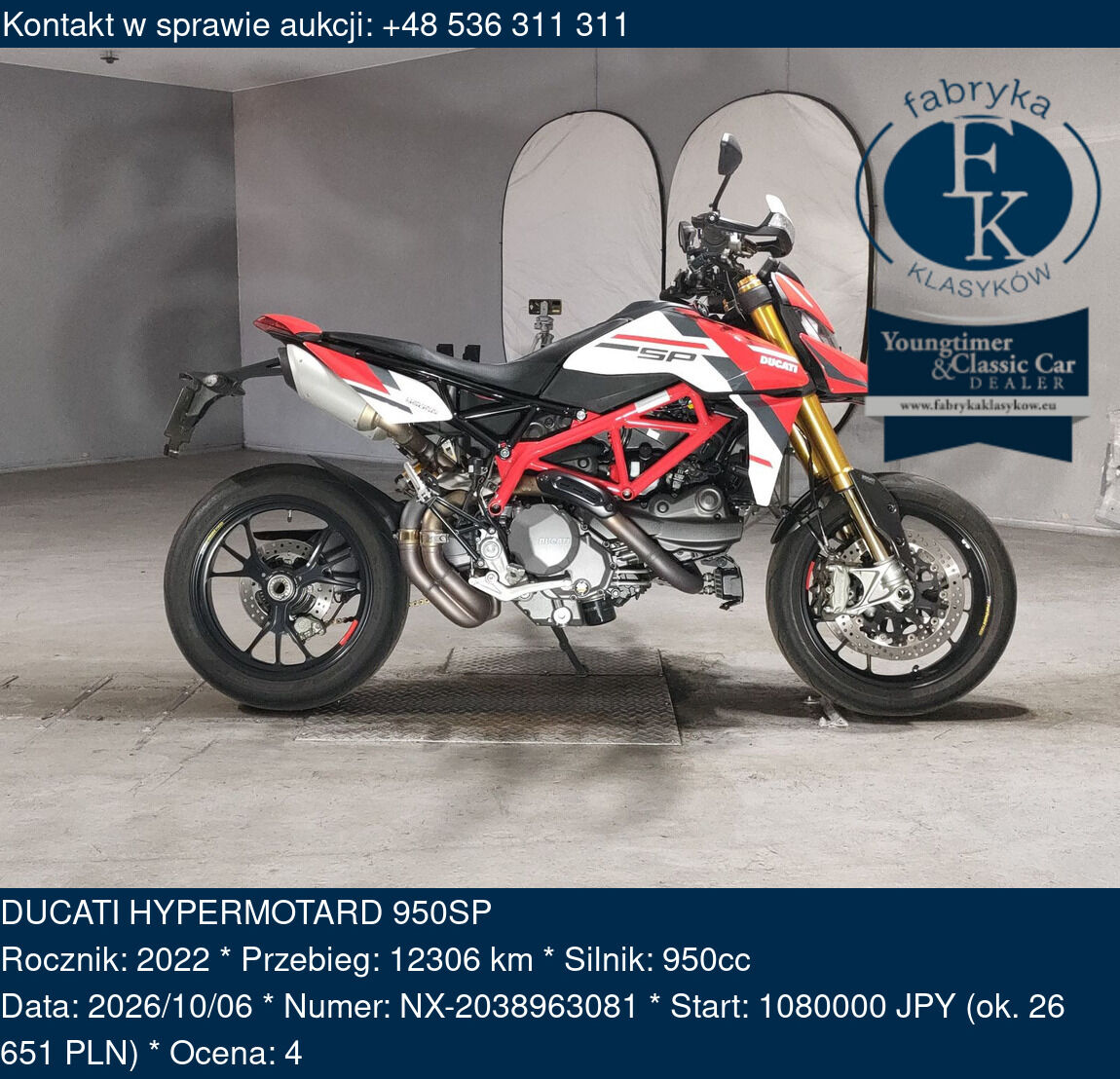DUCATI HYPERMOTARD 950SP 2022 - zdjęcie 2