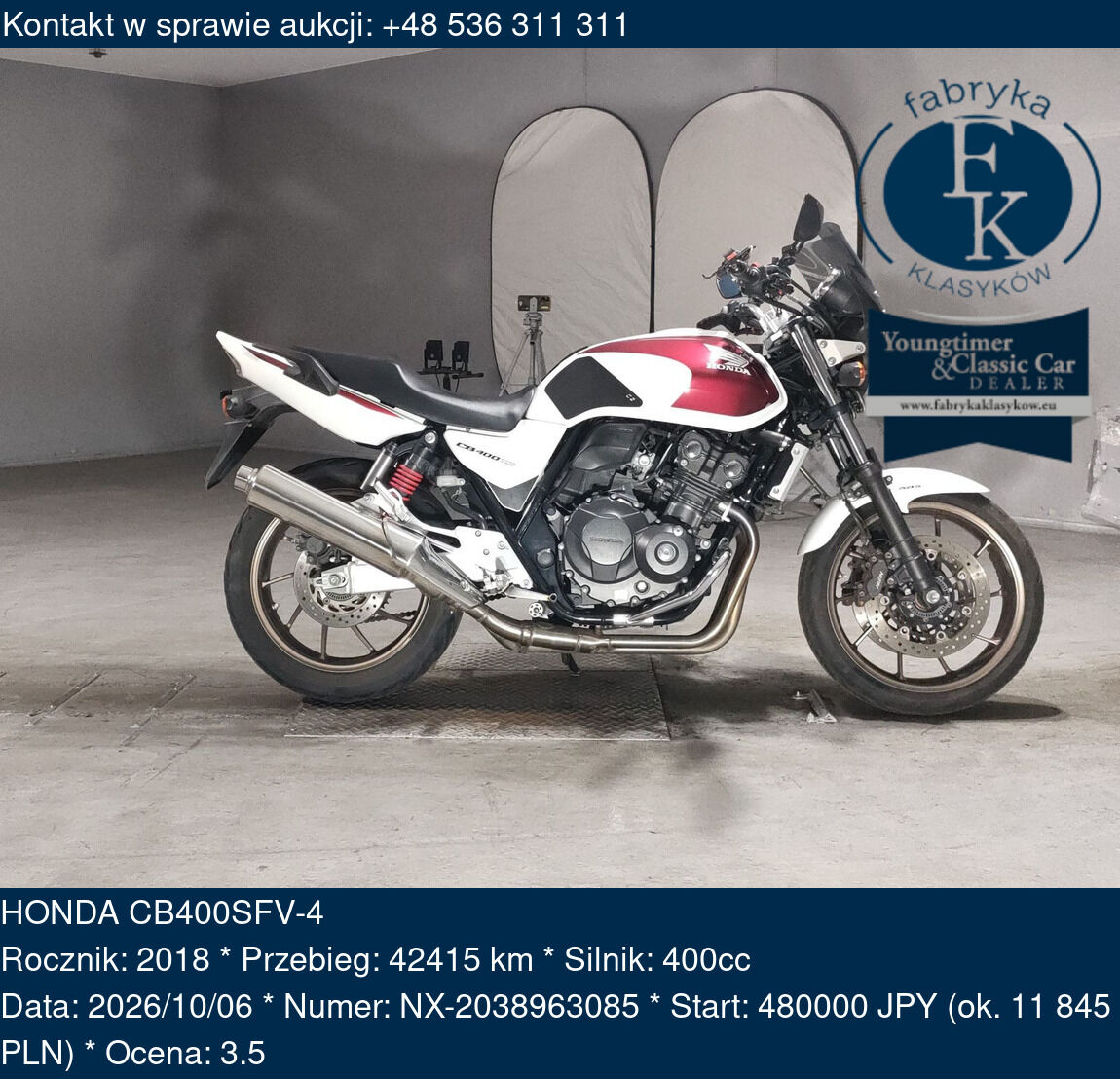 HONDA CB400SFV-4 2018 - zdjęcie 2