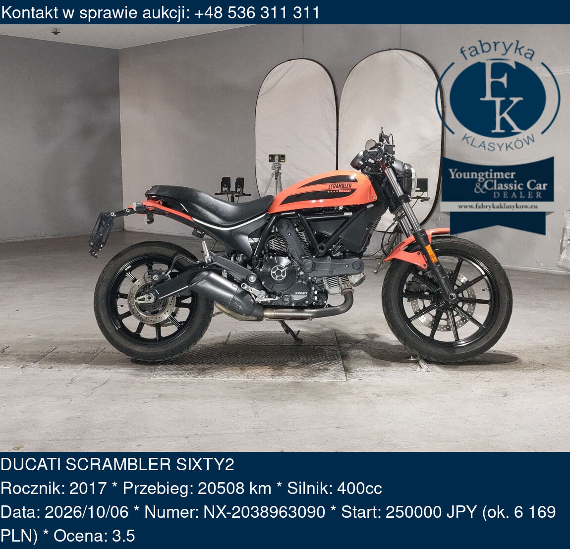 DUCATI SCRAMBLER SIXTY2 2017 - zdjęcie 2