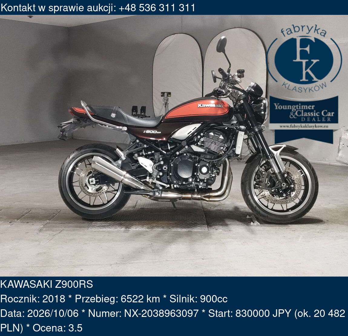 KAWASAKI Z900RS 2018 - zdjęcie 2