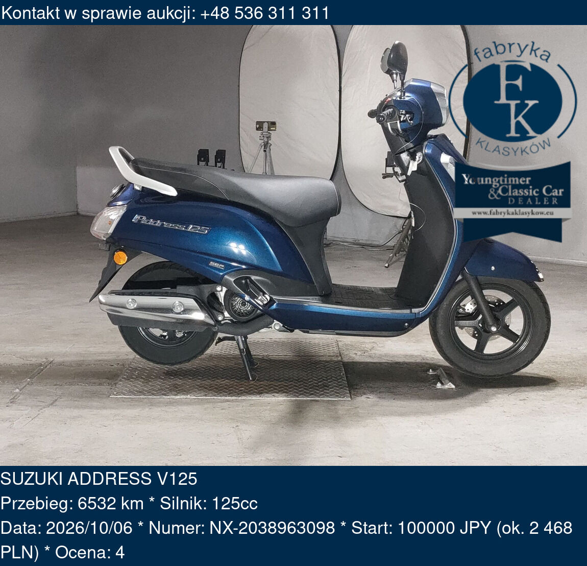SUZUKI ADDRESS V125  - zdjęcie 2