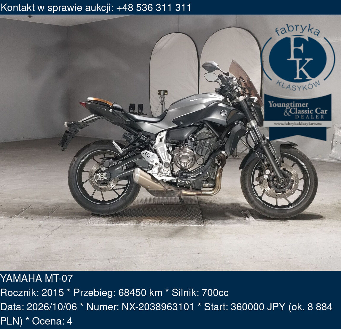 YAMAHA MT-07 2015 - zdjęcie 2