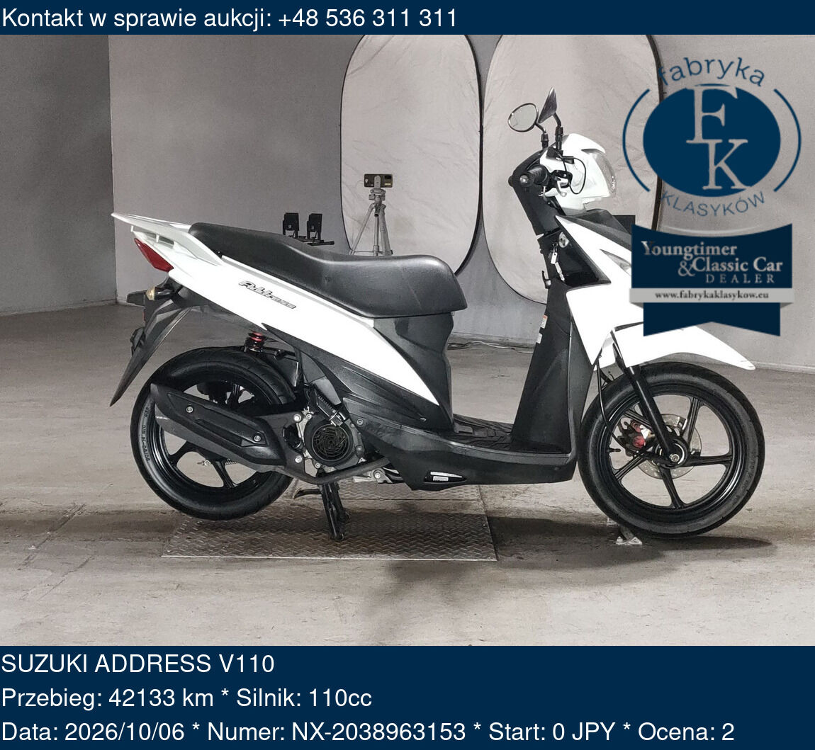 SUZUKI ADDRESS V110  - zdjęcie 2