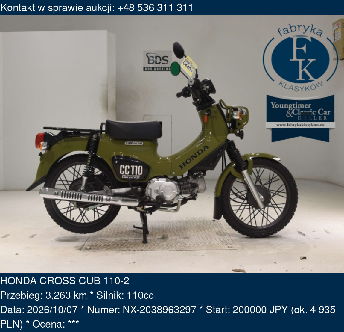 HONDA CROSS CUB 110-2  - zdjęcie 2