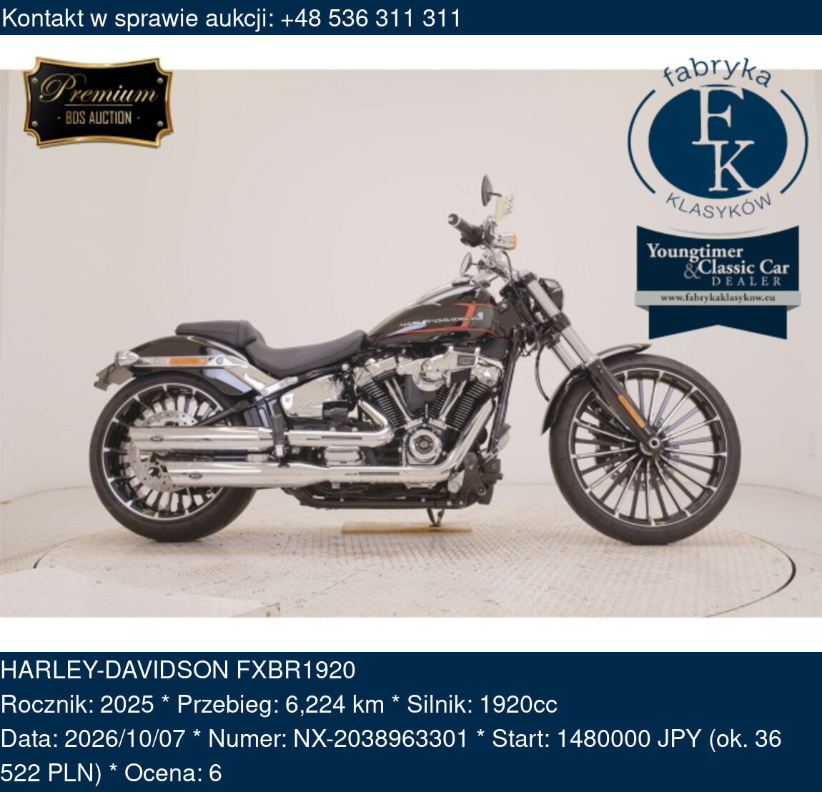 HARLEY-DAVIDSON FXBR1920 2025 - zdjęcie 2