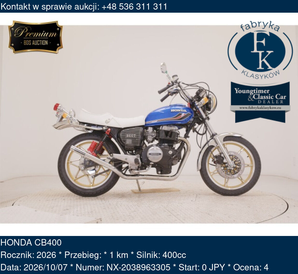 HONDA CB400 2026 - zdjęcie 2