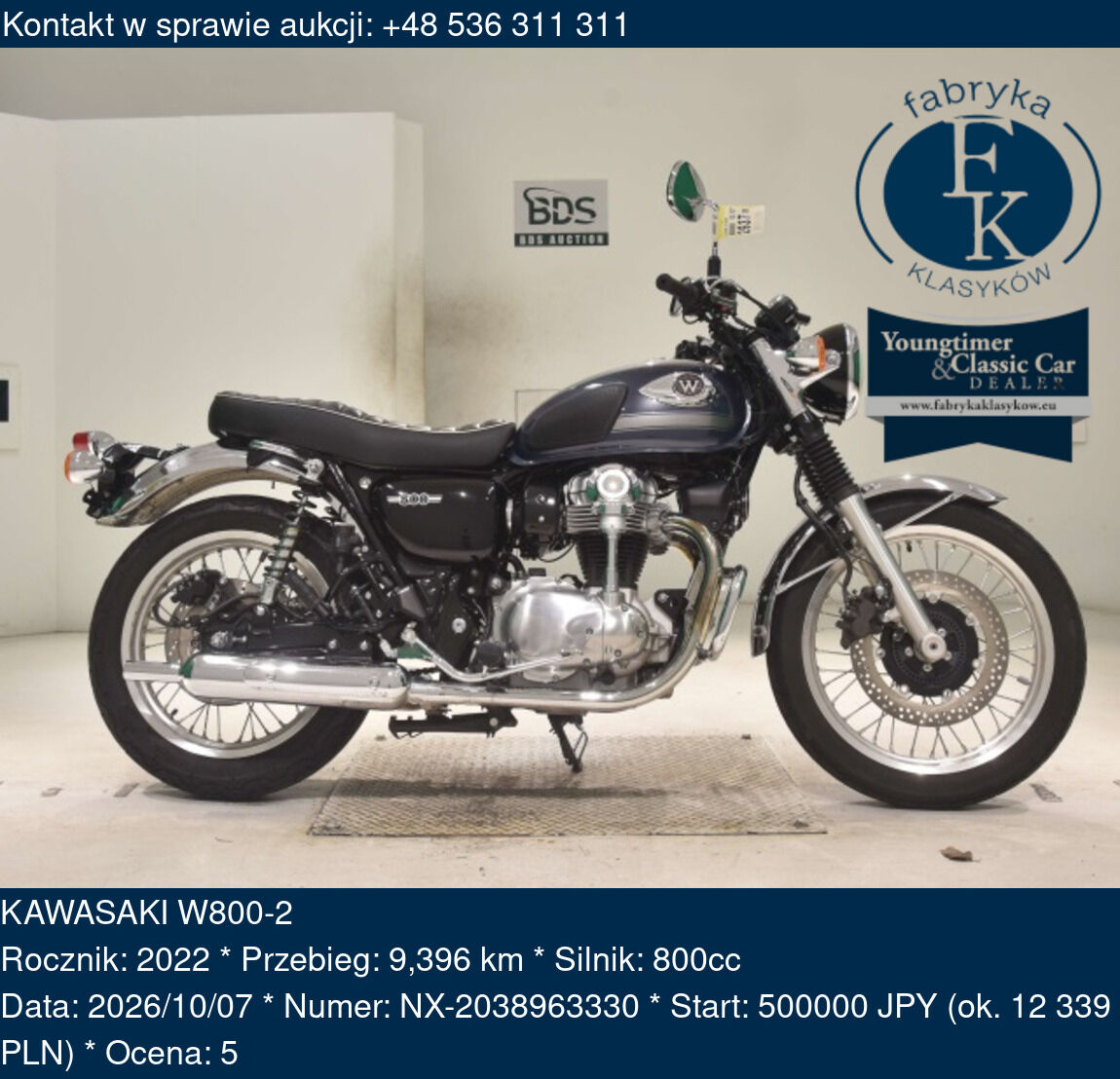 KAWASAKI W800-2 2022 - zdjęcie 2