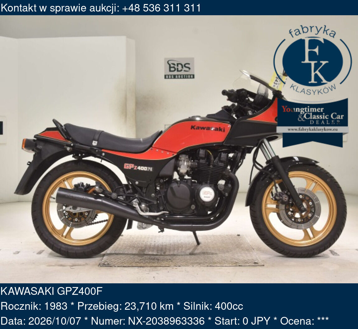KAWASAKI GPZ400F 1983 - zdjęcie 2