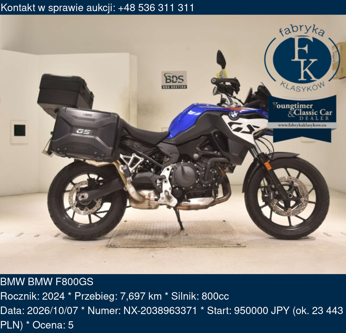 BMW BMW F800GS 2024 - zdjęcie 2