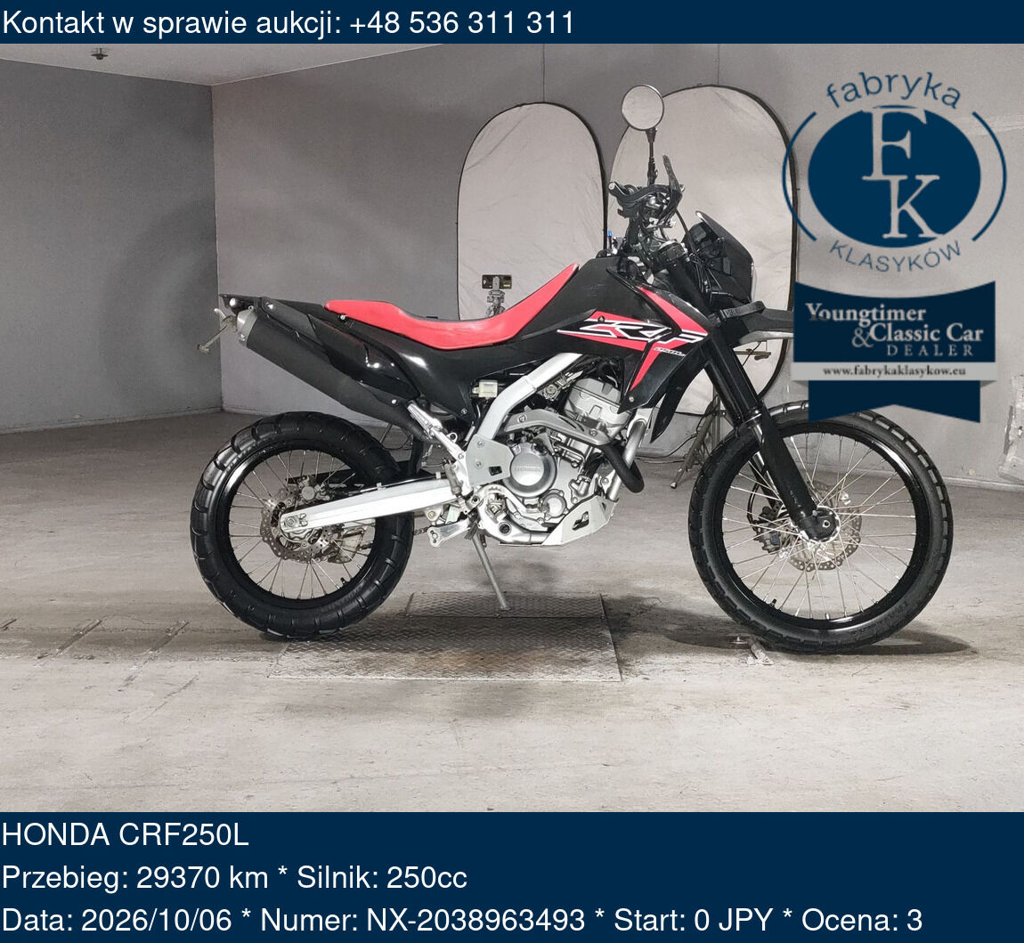 HONDA CRF250L  - zdjęcie 2