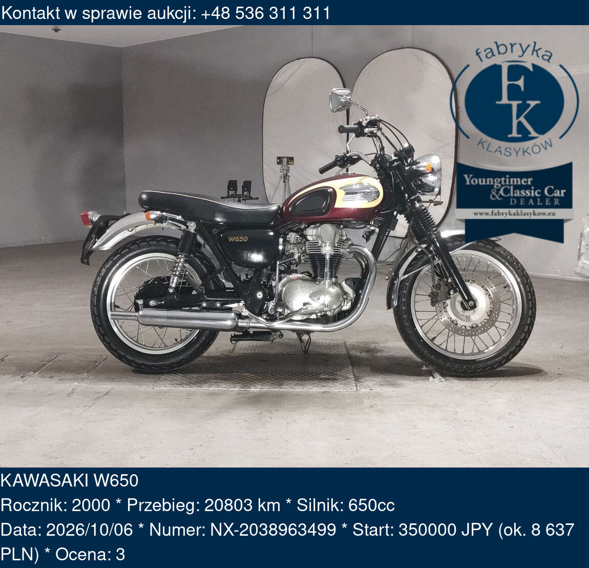 KAWASAKI W650 2000 - zdjęcie 2