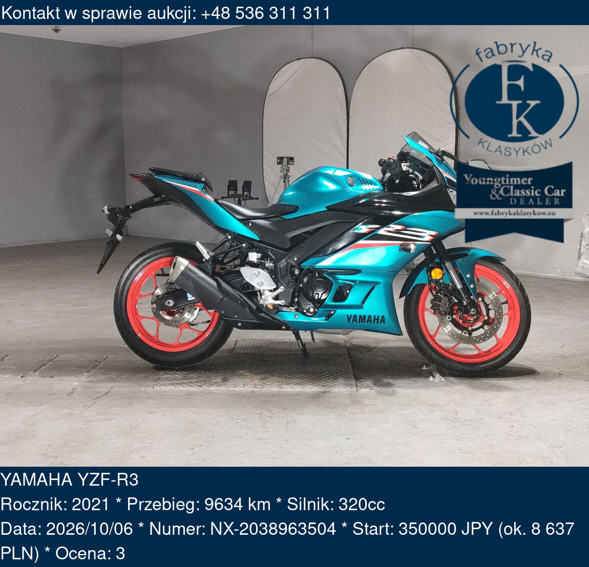 YAMAHA YZF-R3 2021 - zdjęcie 2