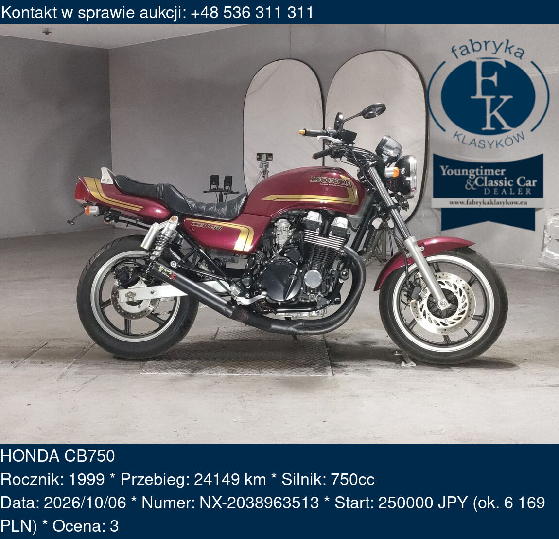 HONDA CB750 1999 - zdjęcie 2