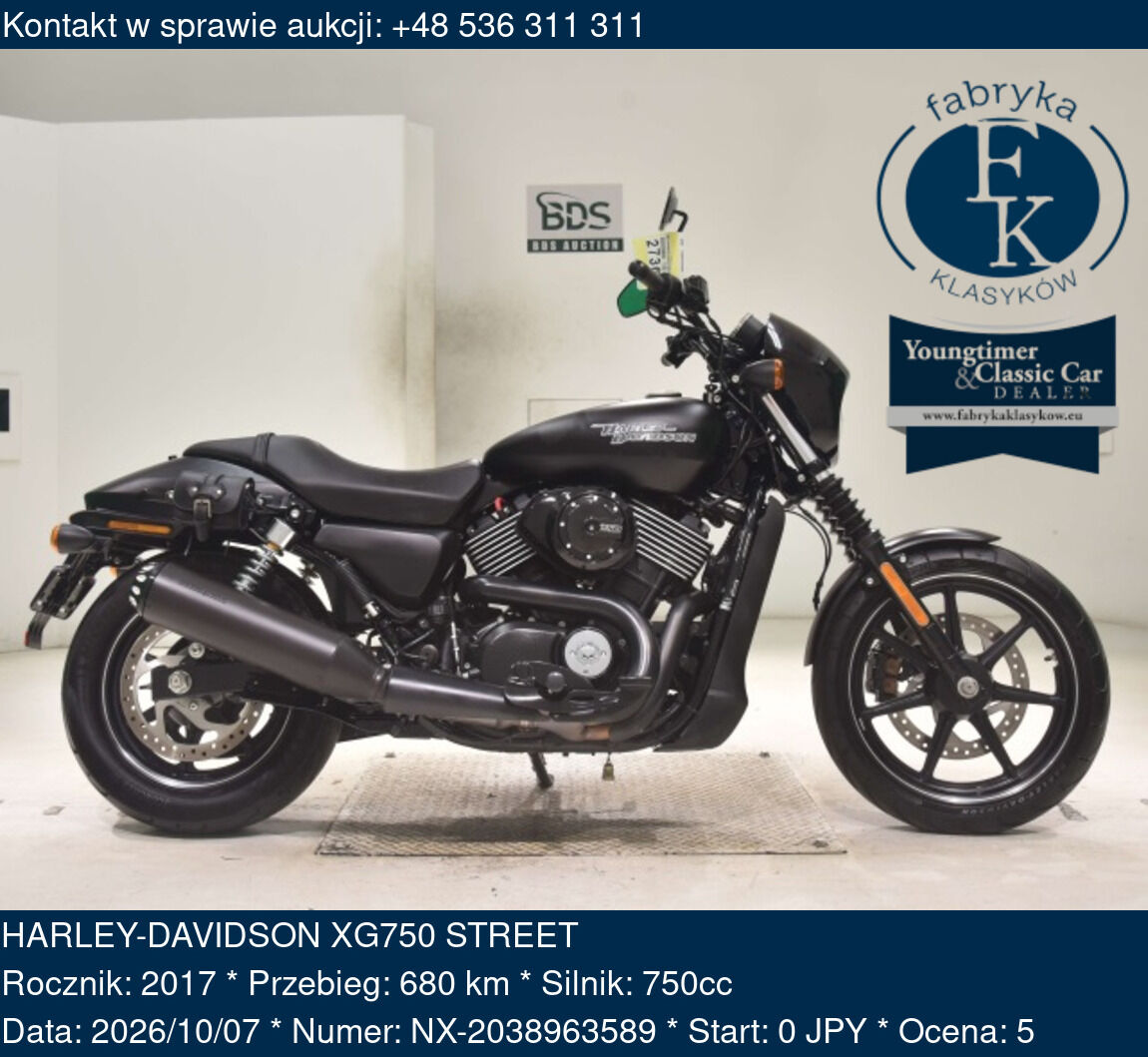 HARLEY-DAVIDSON XG750 STREET 2017 - zdjęcie 2