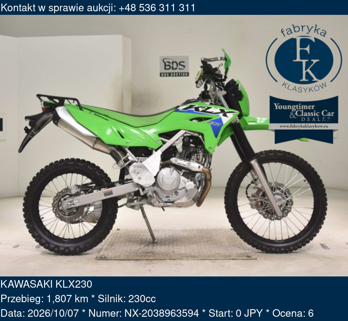 KAWASAKI KLX230  - zdjęcie 2