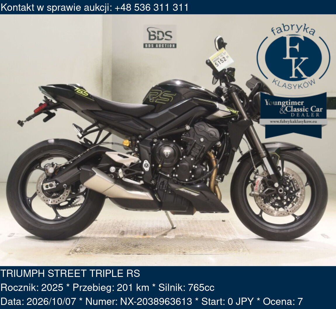 TRIUMPH STREET TRIPLE RS 2025 - zdjęcie 2