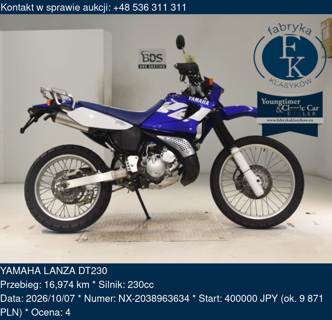 YAMAHA LANZA DT230  - zdjęcie 2