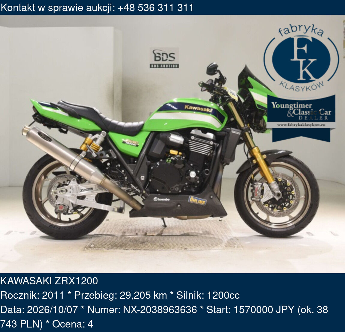 KAWASAKI ZRX1200 2011 - zdjęcie 2