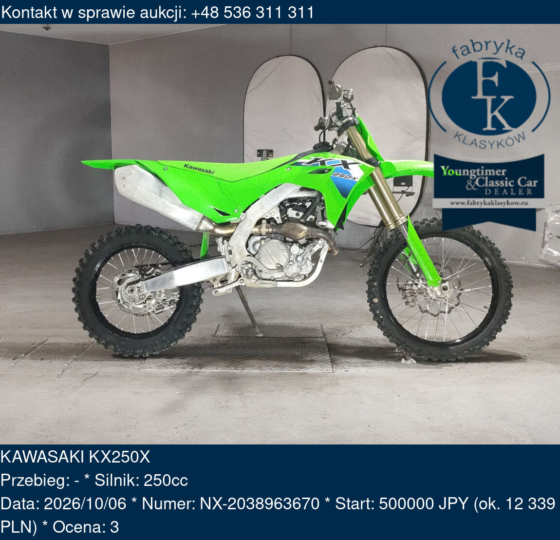 KAWASAKI KX250X  - zdjęcie 2