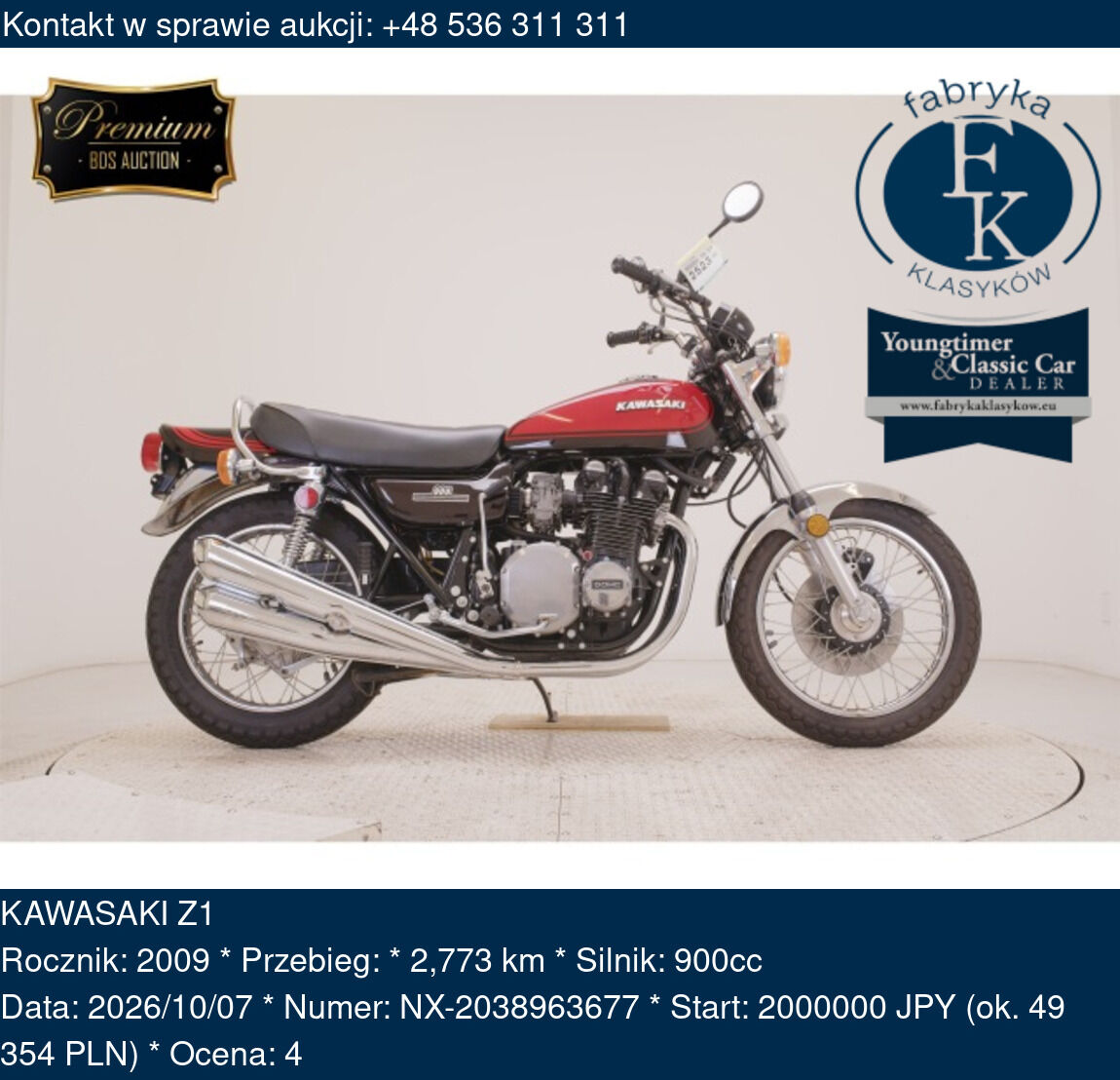 KAWASAKI Z1 2009 - zdjęcie 2