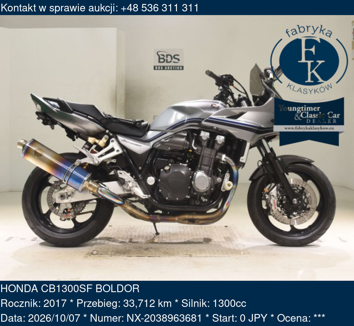 HONDA CB1300SF BOLDOR 2017 - zdjęcie 2